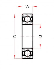 Подшипник Высокотемпературные подшипники Высокотемпературный подшипник 6005 BHTS ZZ 280° BECO по выгодным ценам Находка